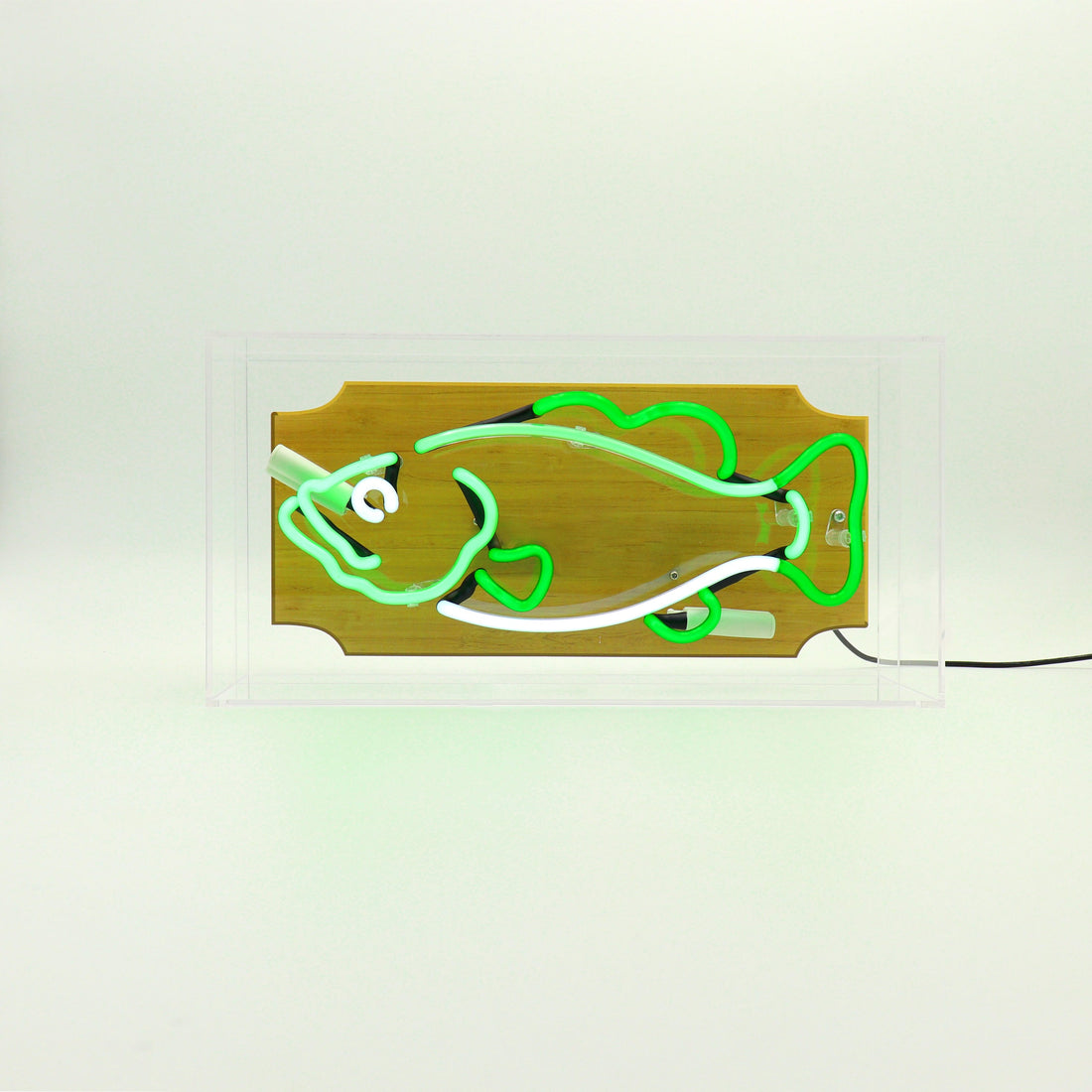 'Trophy Fish' Glass Neon Sign - Locomocean Ltd