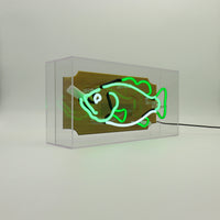 'Trophy Fish' Glass Neon Sign - Locomocean Ltd