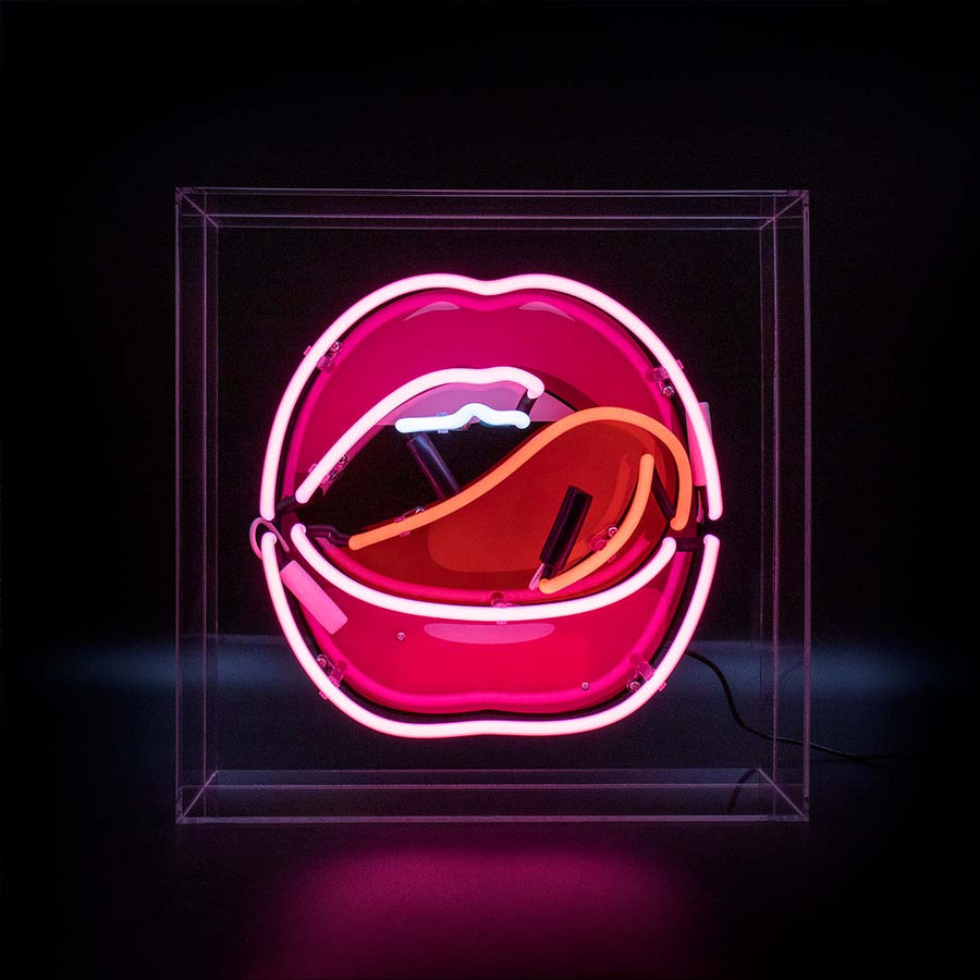 'Mouth' with Graphic Glass Neon Sign - Locomocean Ltd