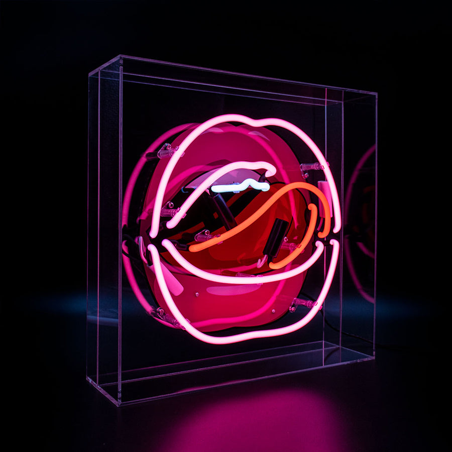 'Mouth' with Graphic Glass Neon Sign - Locomocean Ltd