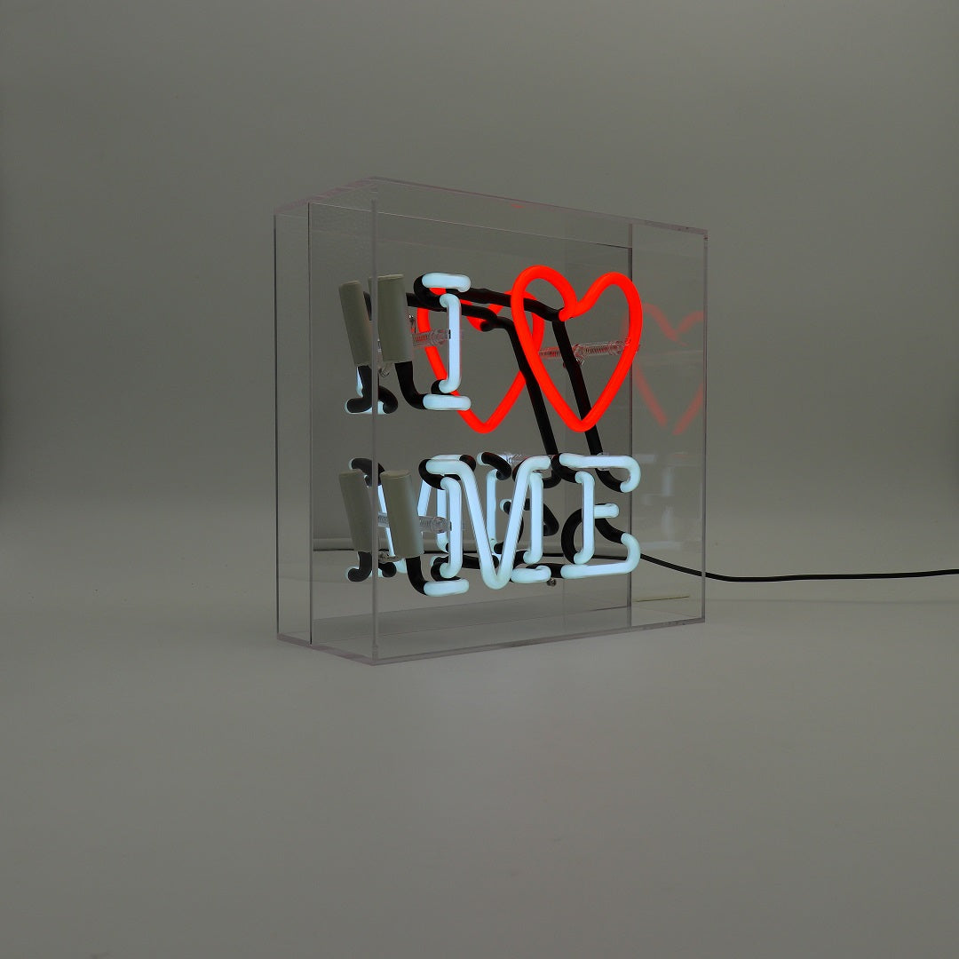 'I Love Me' Glass Neon Sign