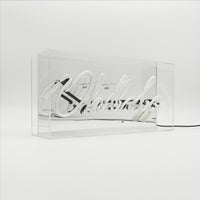 'Oh La La' Glass Neon Box Sign