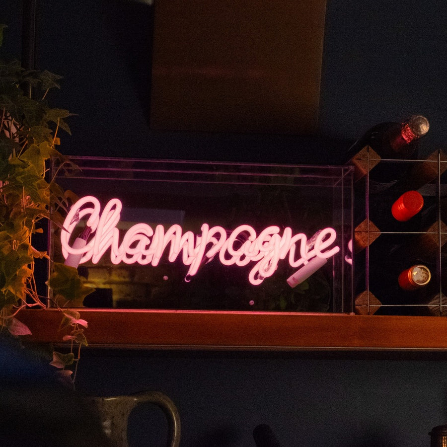 'Champagne' Glass Neon Sign - Locomocean Ltd