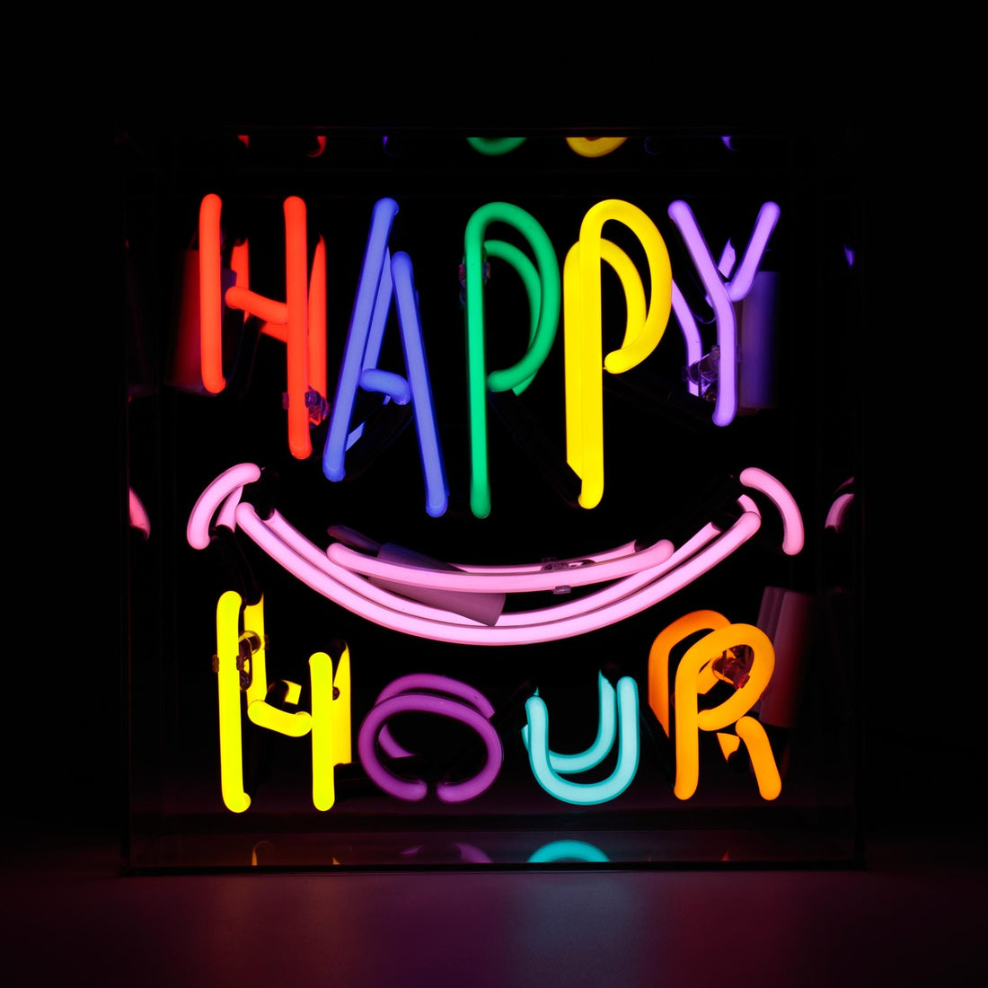 'Happy Hour' Glass neon Sign - Locomocean Ltd