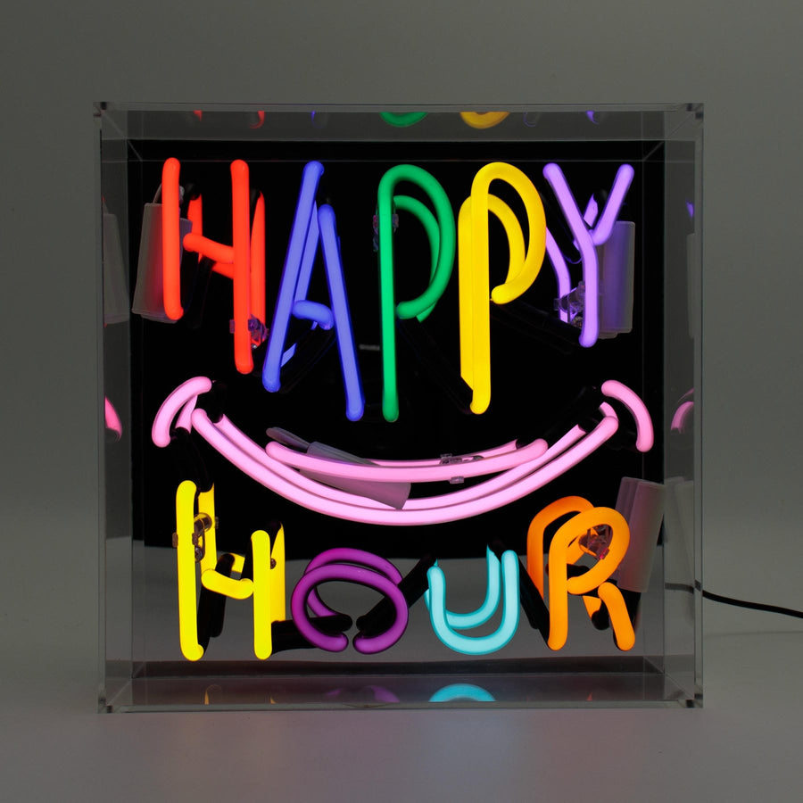 'Happy Hour' Glass neon Sign - Locomocean Ltd