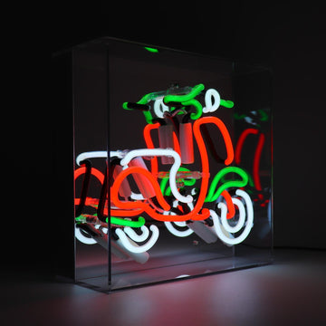 'Scooter' Glass neon Sign - Locomocean Ltd