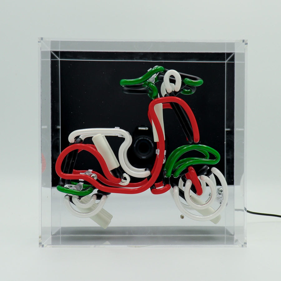 'Scooter' Glass neon Sign - Locomocean Ltd