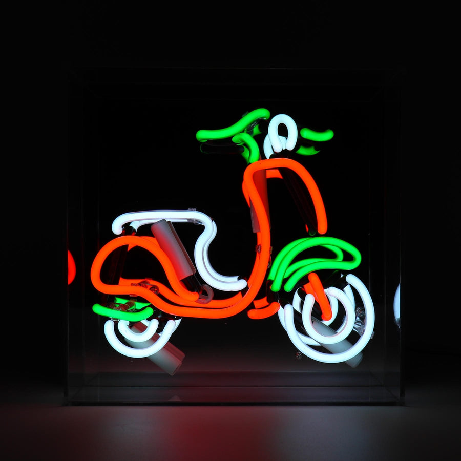 'Scooter' Glass neon Sign - Locomocean Ltd