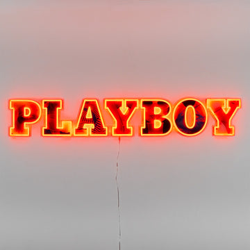 Playboy X Locomocean - Playboy Wordmark Orange LED Wall Mountable Neon (Pre-Order) - Locomocean Ltd