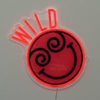 Wild: S.W.Smiley LED Neon Wall Sign