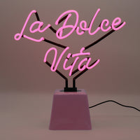 La Dolce Vita Pink: Ceramic Base Glass Neon