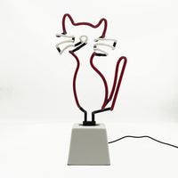 Cat: Ceramic Base Glass Neon