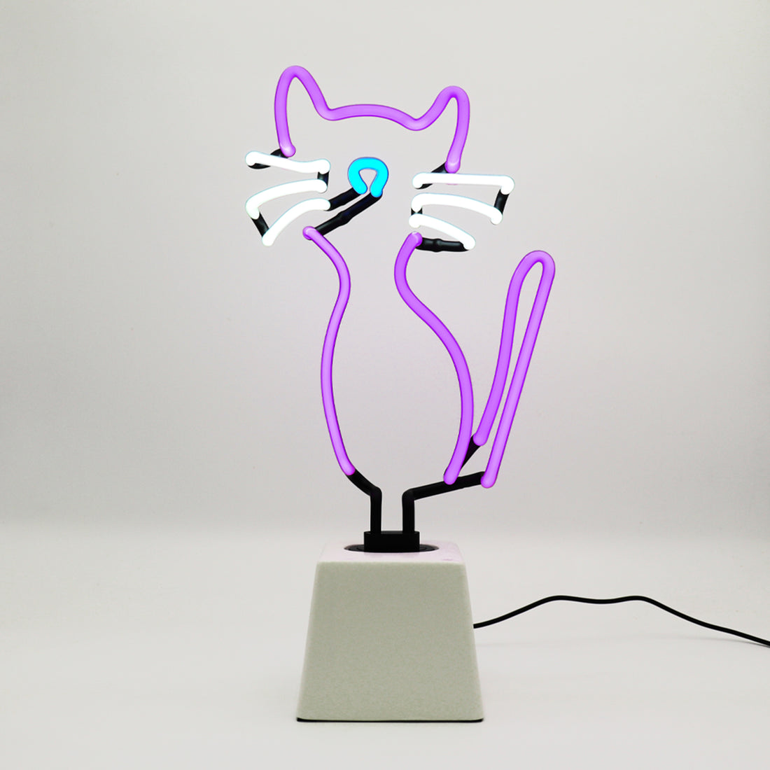 Cat: Ceramic Base Glass Neon