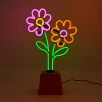 Flowers: Ceramic Base Glass Neon