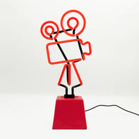 Movie Camera: Ceramic Base Glass Neon