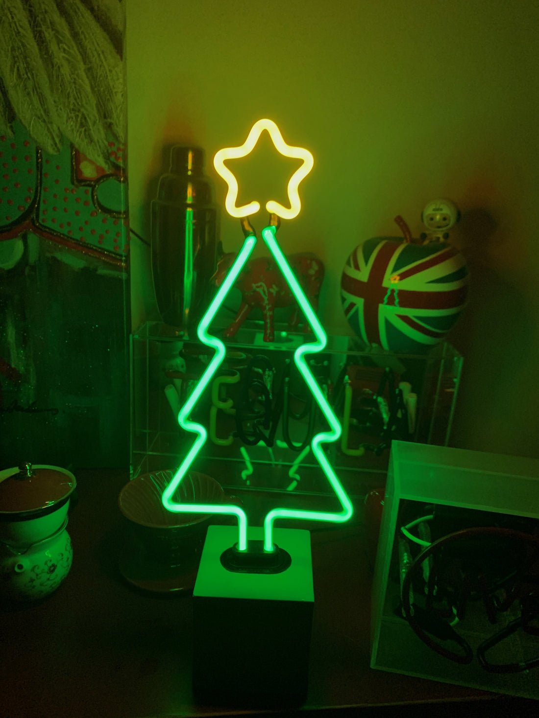 Replacement Glass (GLASS ONLY) - Neon 'Christmas Tree' Sign - Locomocean Ltd