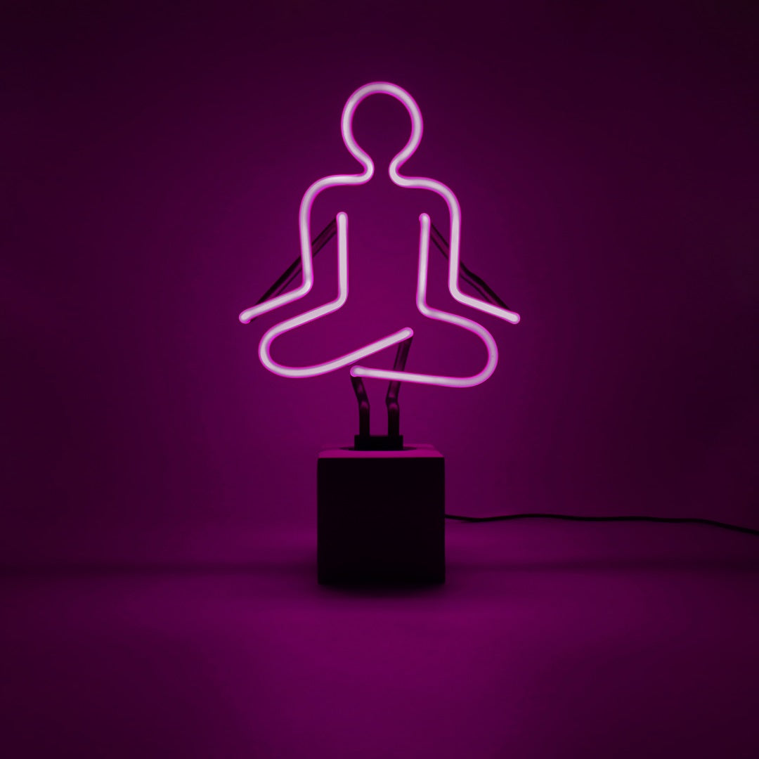 Neon 'Yoga' Sign - Purple