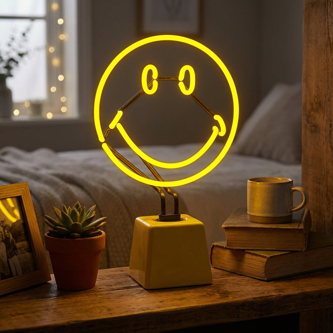 Smiley: The Original Smiley Ceramic Base Glass Neon
