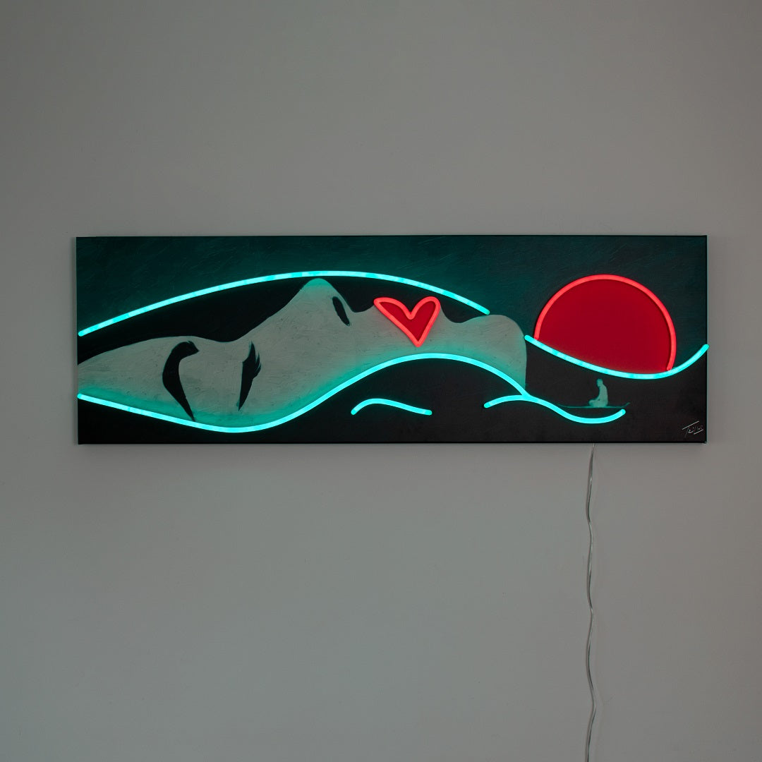 Face Landscape- Wall Painting (LED Neon)