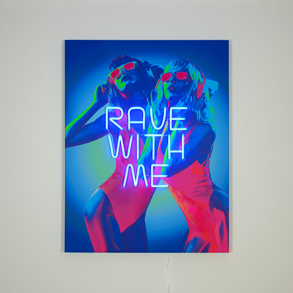 Wall Painting (LED Neon) - Rave With Me - Locomocean Ltd