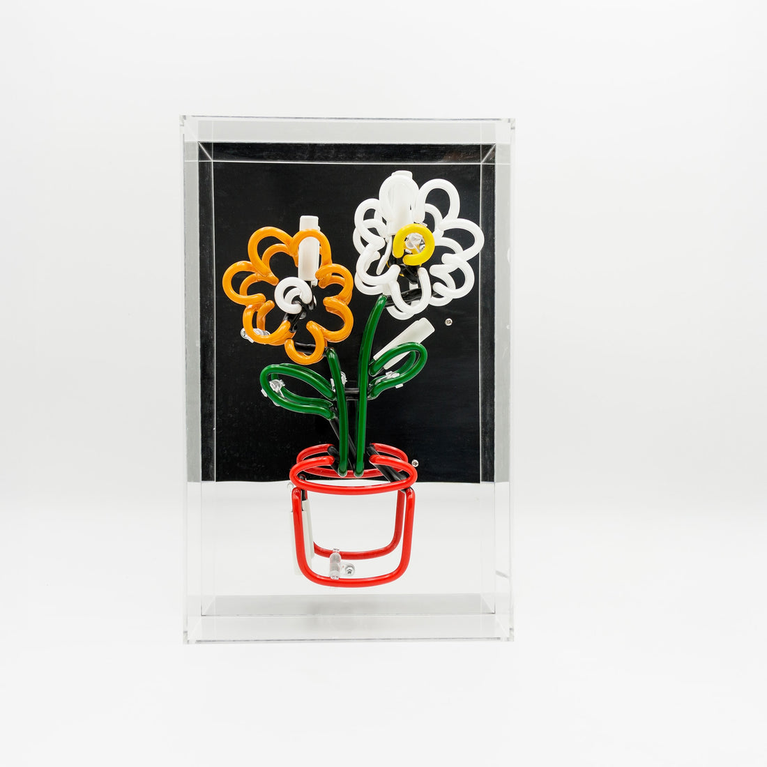 'Flowers in Pot' Glass neon Sign - Locomocean Ltd