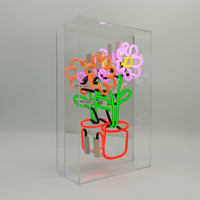 'Flowers in Pot' Glass neon Sign - Locomocean Ltd