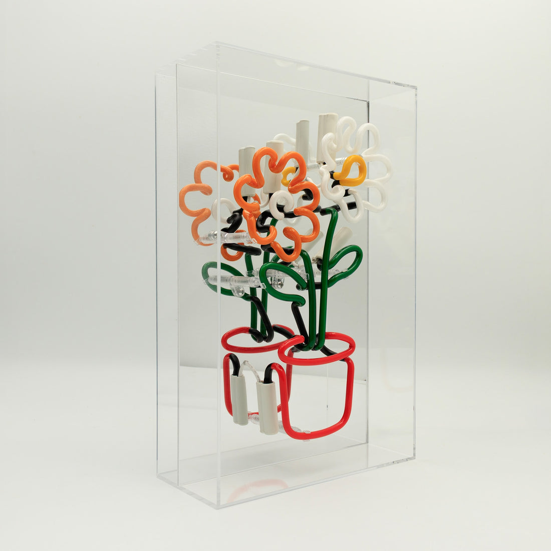 'Flowers in Pot' Glass neon Sign - Locomocean Ltd