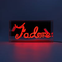'J'adore' Glass Neon Sign