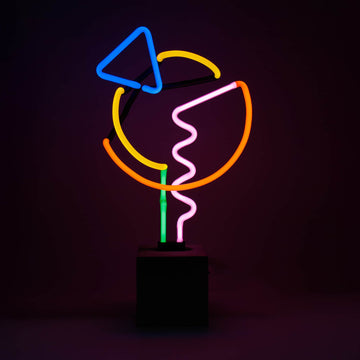 Neon 'Art with Blue Triangle' Sign - Locomocean Ltd