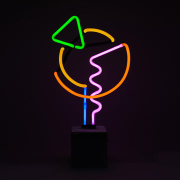 Neon 'Art with Green Triangle' Sign - Locomocean Ltd