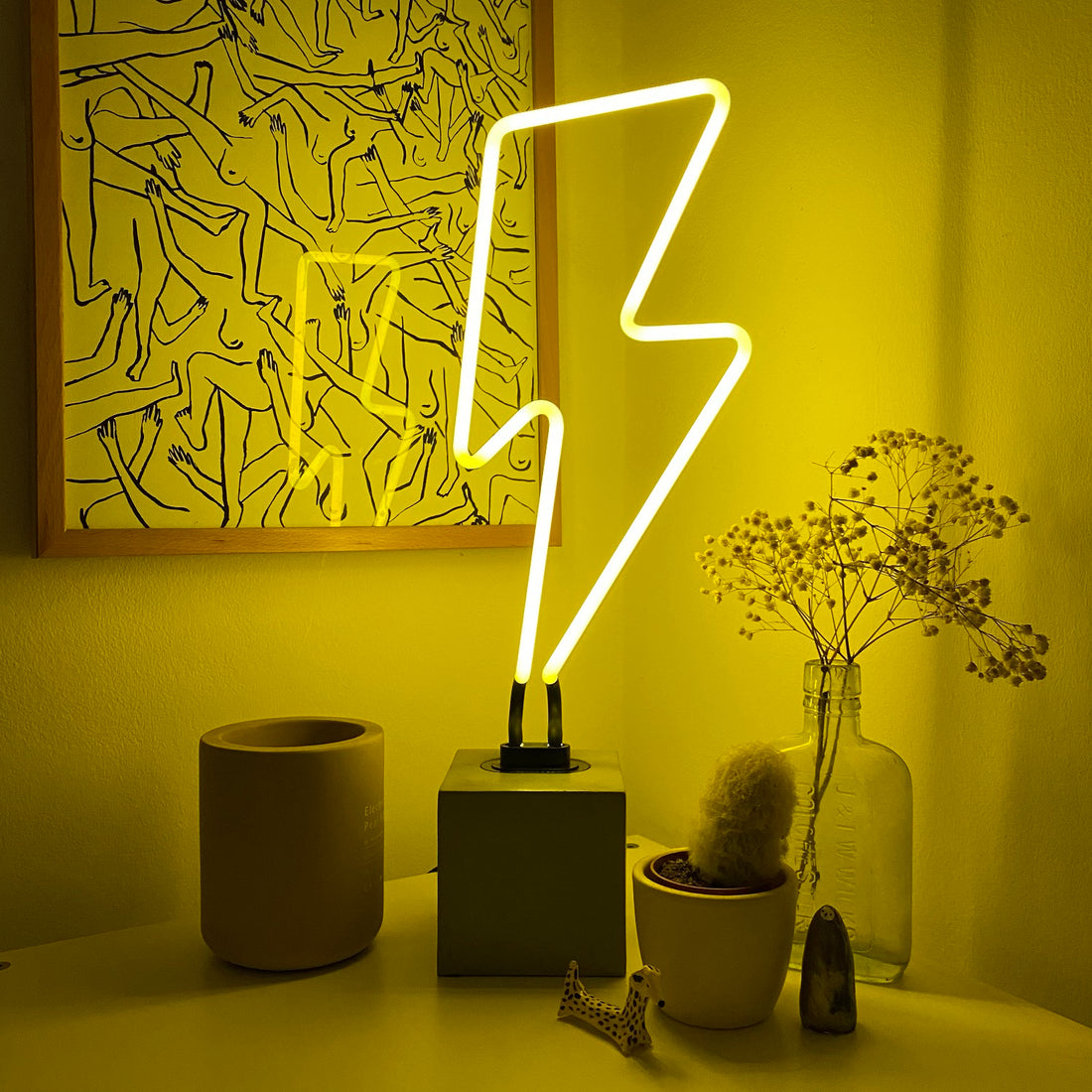 Neon 'Lightning' Sign - Locomocean Ltd