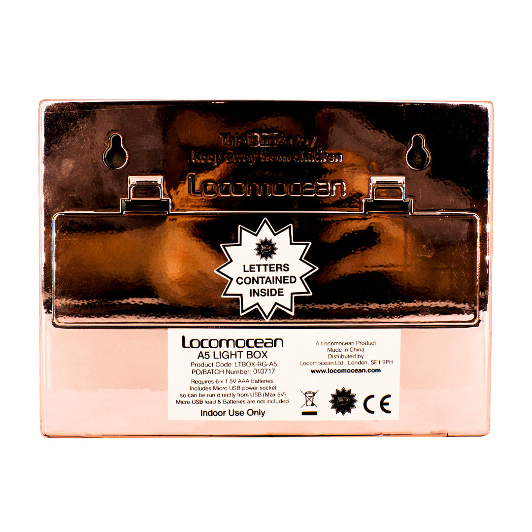 A5 Rose Gold Lightbox - Locomocean Ltd