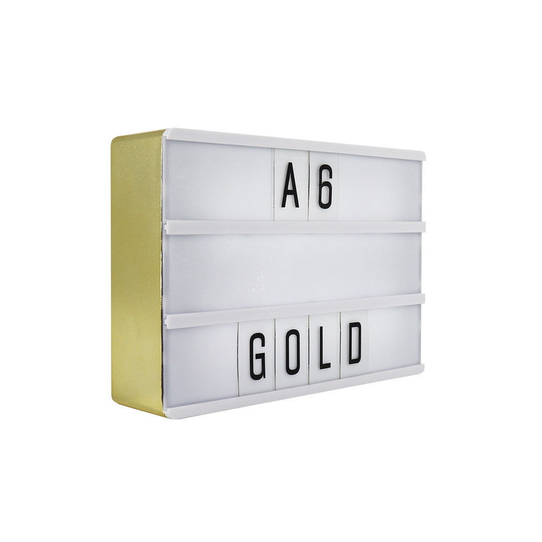 A6 Magnetic Lightbox - Gold - Locomocean Ltd