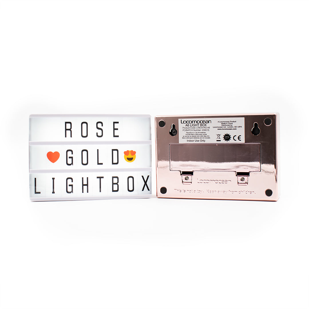 A6 Magnetic Lightbox - Rose Gold - Locomocean Ltd