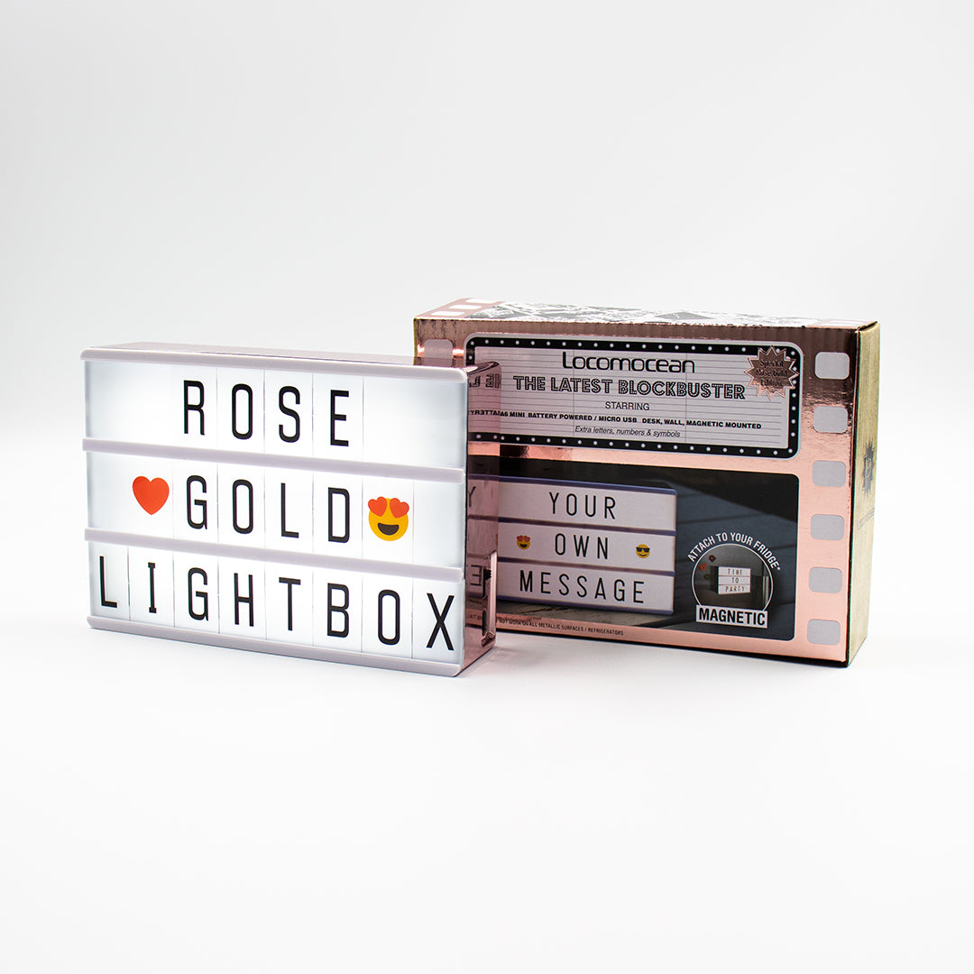A6 Magnetic Lightbox - Rose Gold - Locomocean Ltd