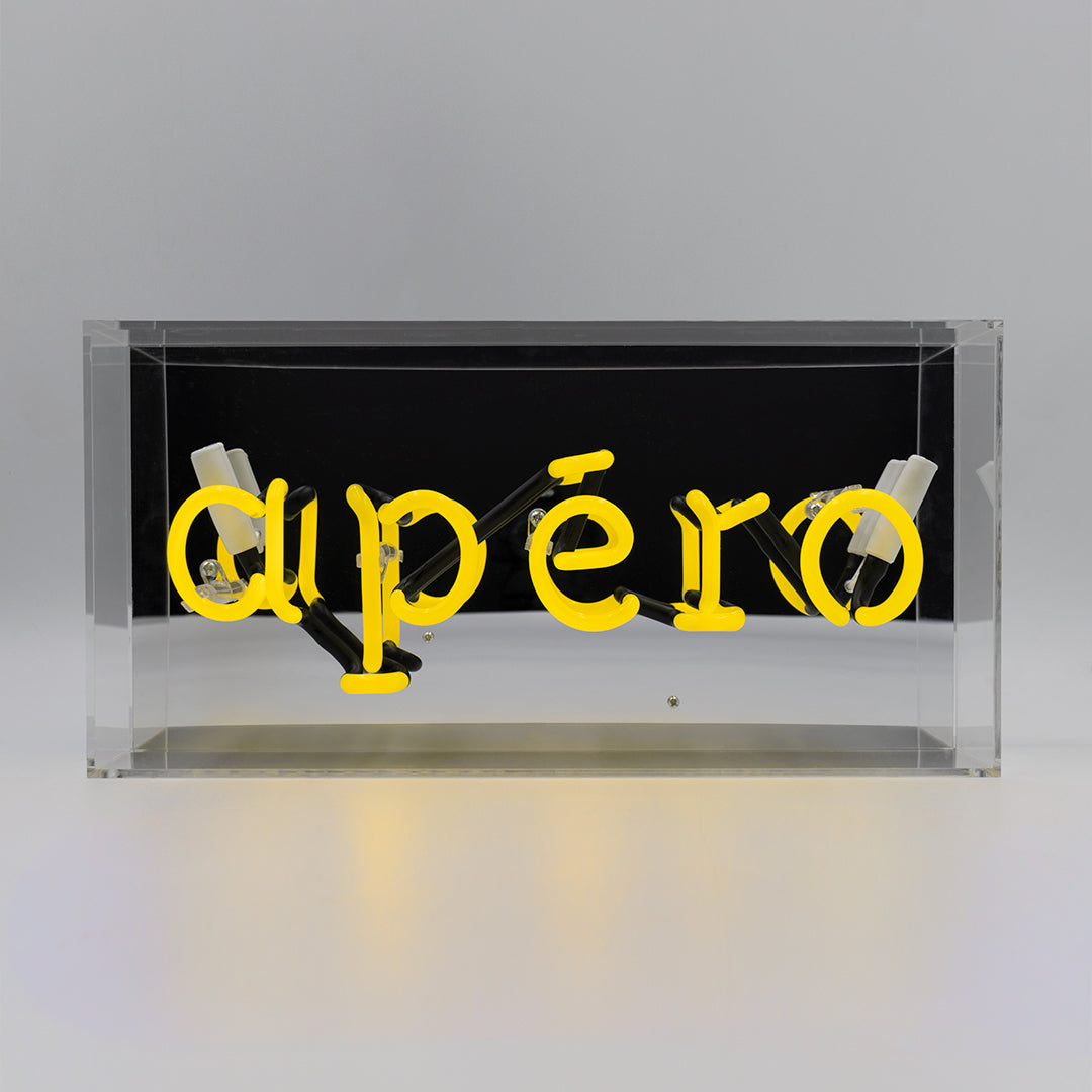 'Apéro' Glass Neon Sign - Locomocean Ltd