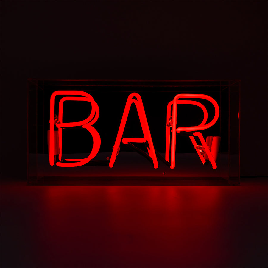 'Bar' Acrylic Box Neon Light - Locomocean Ltd