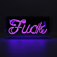 'Fuck' Glass Neon Sign - Locomocean Ltd