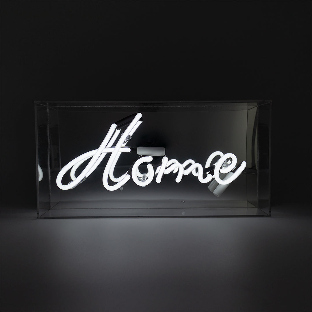 'Home' Glass Neon Sign - Locomocean Ltd