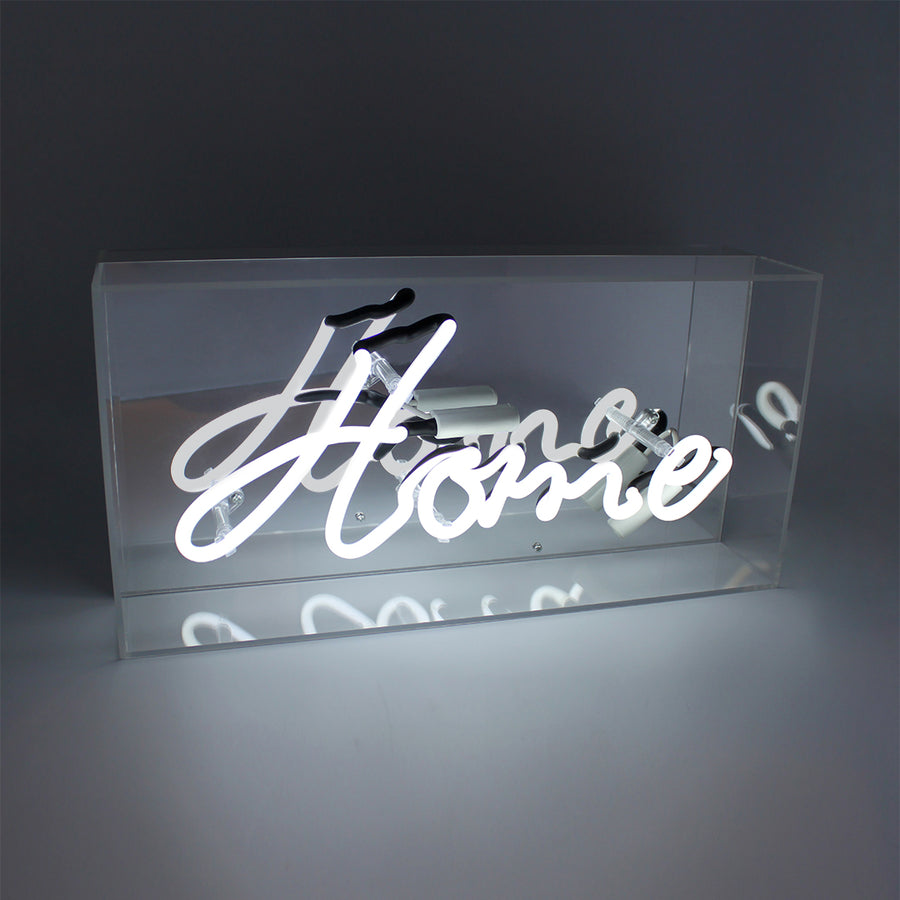 'Home' Acrylic Box Neon Light - Locomocean Ltd