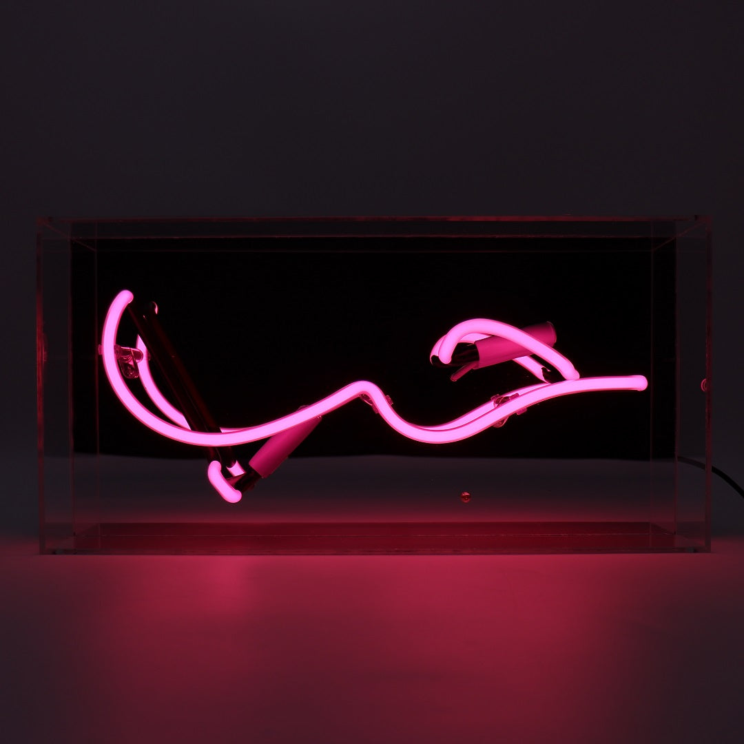 'HUB (Love in Arabic)' Glass Neon Sign - Locomocean Ltd