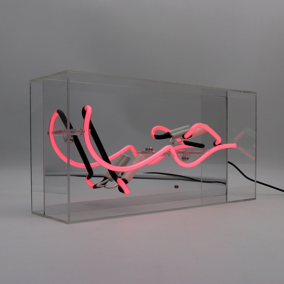 'HUB (Love in Arabic)' Glass Neon Sign - Locomocean Ltd