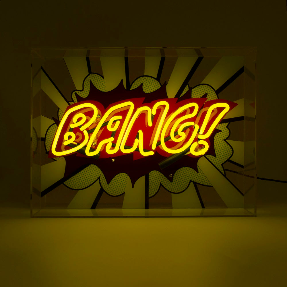 'Bang!' Large Glass Neon Sign - Coming Soon! - Locomocean Ltd