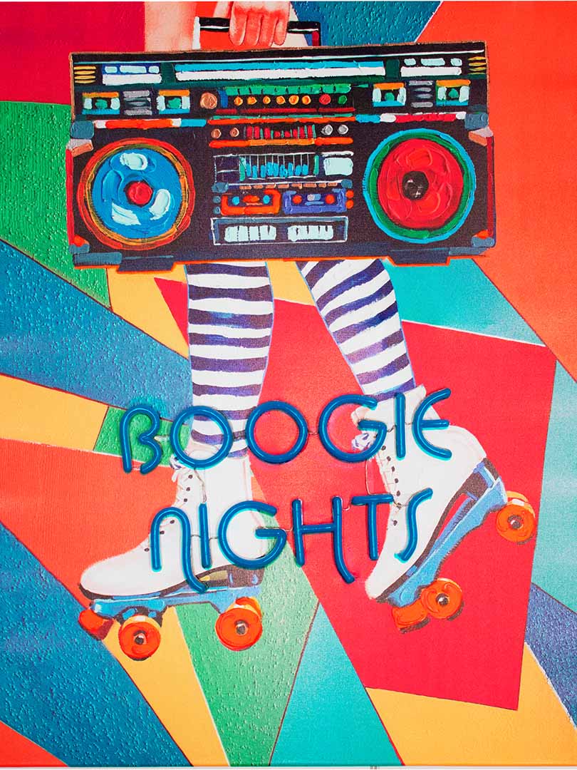 'Boogie Nights' Wall Artwork - LED Neon - Locomocean
