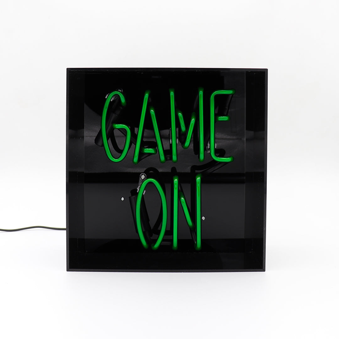 'Game On' Acrylic Box Neon Light - Locomocean Ltd