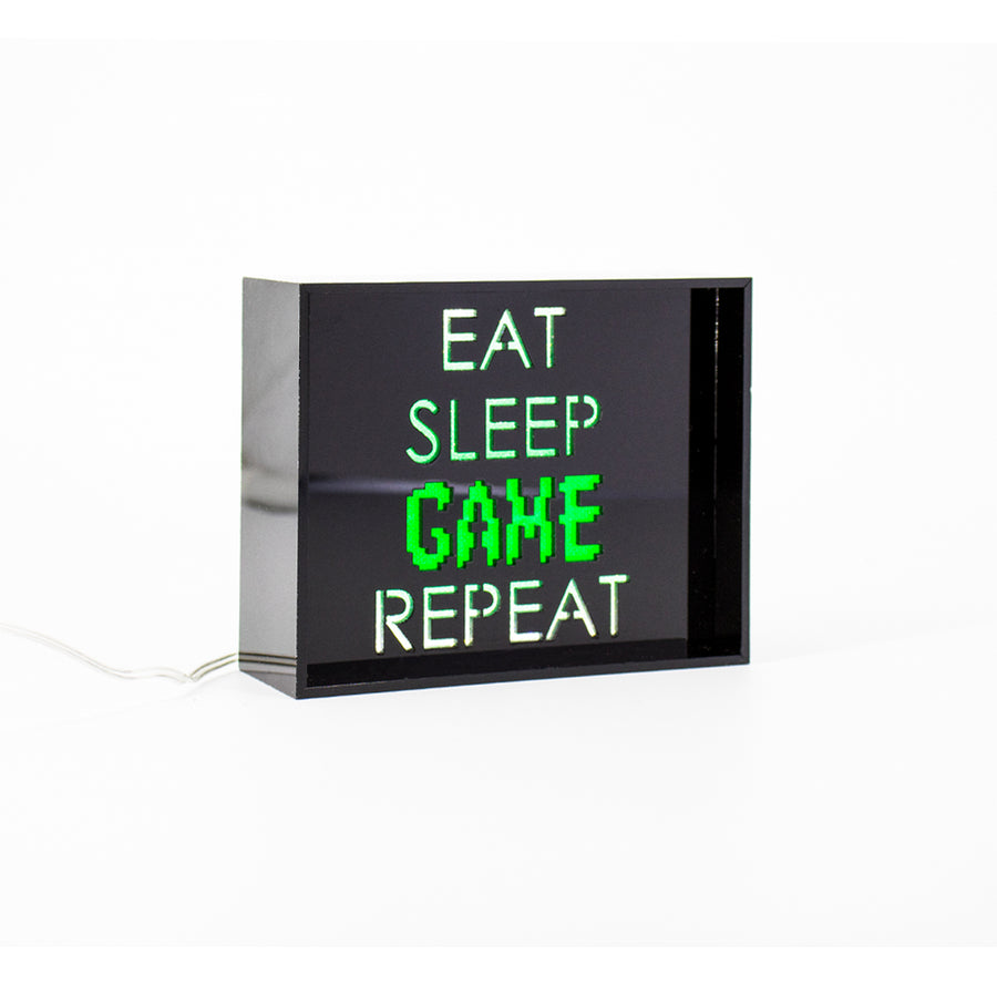 'Game Repeat' Mini Acrylic Box LED - Locomocean Ltd