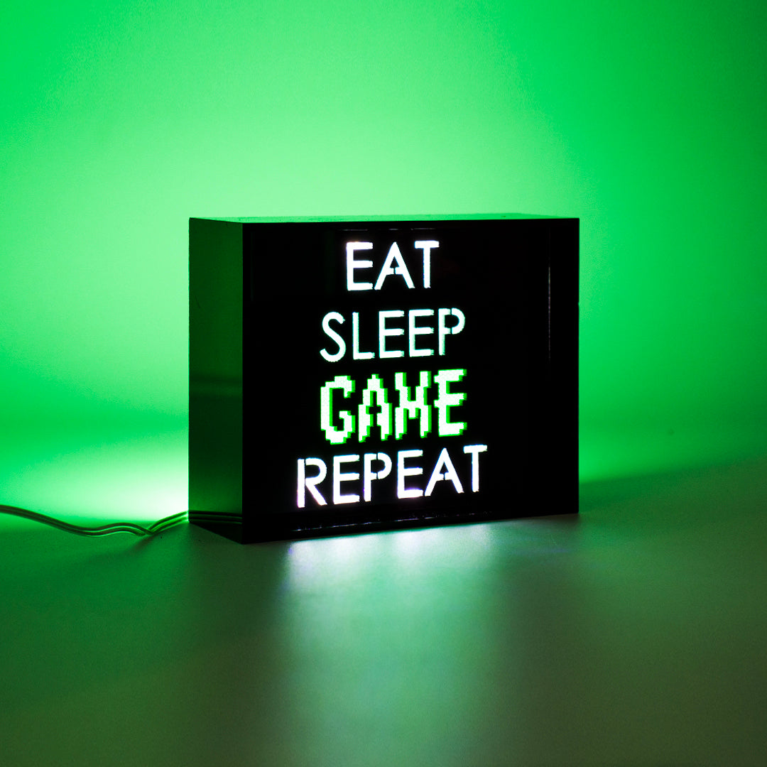 'Game Repeat' Mini Acrylic Box LED - Locomocean Ltd