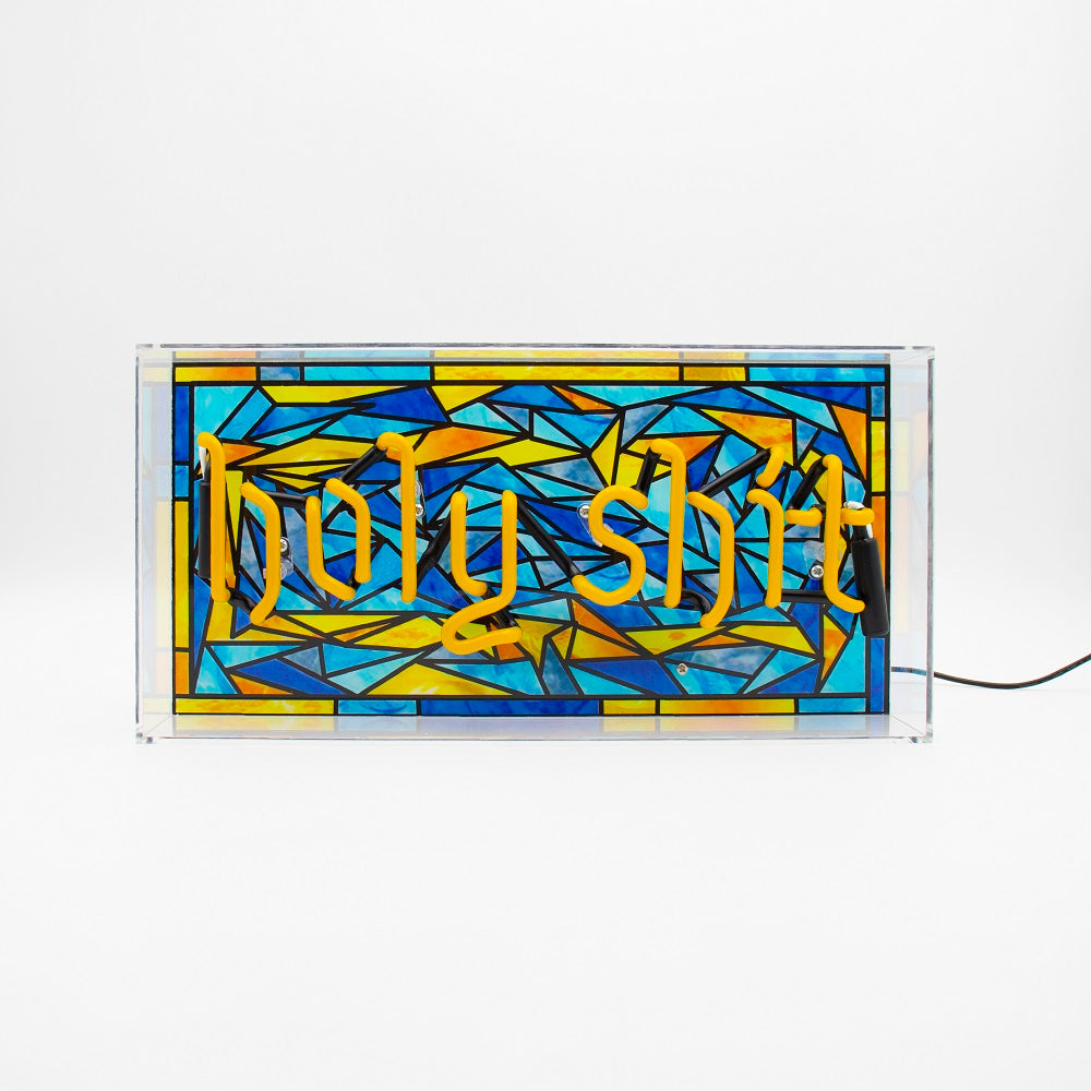 'Holy Shit' Glass Neon Sign - Coming Soon! - Locomocean Ltd