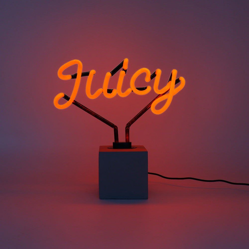 Neon 'Juicy' Sign - Coming Soon - Locomocean Ltd
