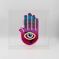 'All Seeing Eye' Large Glass Neon Sign - Locomocean Ltd